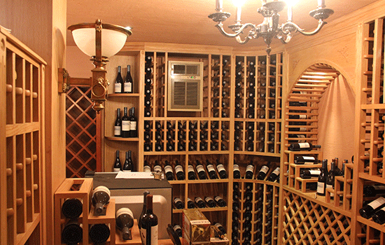 海南三亞酒窖設計（jì）及酒窖空調安裝（zhuāng）設計完工圖片（piàn）