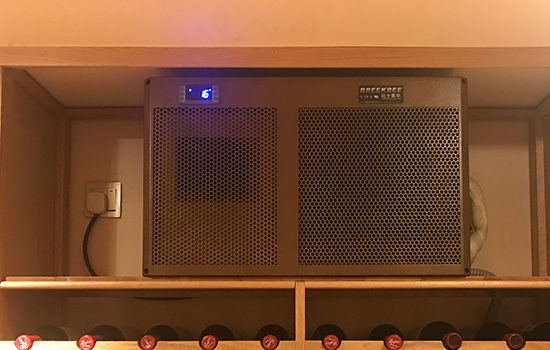 浙江杭州湖畔花園別墅酒窖設計方案效果圖與酒窖空調工程（chéng）完工圖片