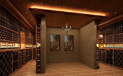 北京財富（fù）公館別墅酒窖裝（zhuāng）修效果圖