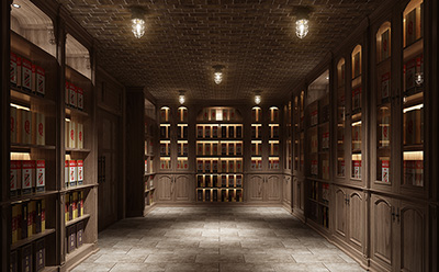 新式風格白酒酒（jiǔ）窖效果圖