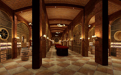 VIP樣式地下酒（jiǔ）窖設計效果（guǒ）圖片