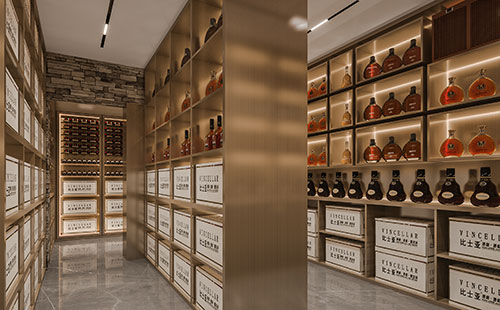 廈門台灣山莊白酒酒窖設計效果圖
